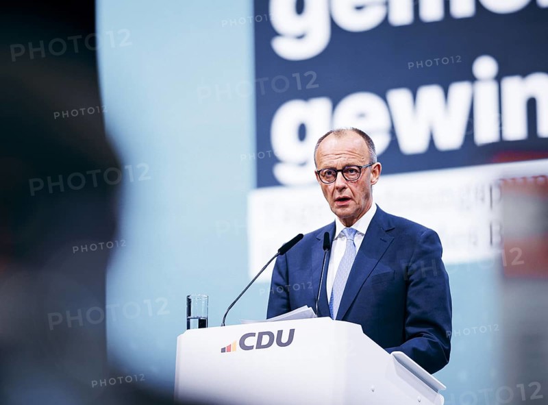 Friedrich Merz, party chairman of the CDU, photographed at the CDU Germany 2024 party conference in Berlin, 6 May 2024
