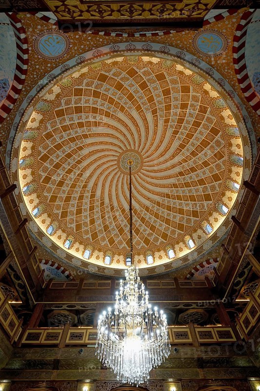 Uzungol mosque, Prayer room and cupola, Trabzon, Turkey, Asia