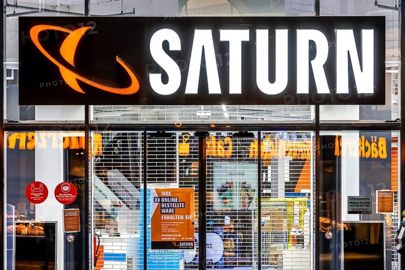 Cologne, North Rhine-Westphalia, Germany - Click and Collect, retail in times of the corona crisis during the second lockdown, shops are closed, but some offer pick-up stations, Saturn customers can pick up goods ordered online