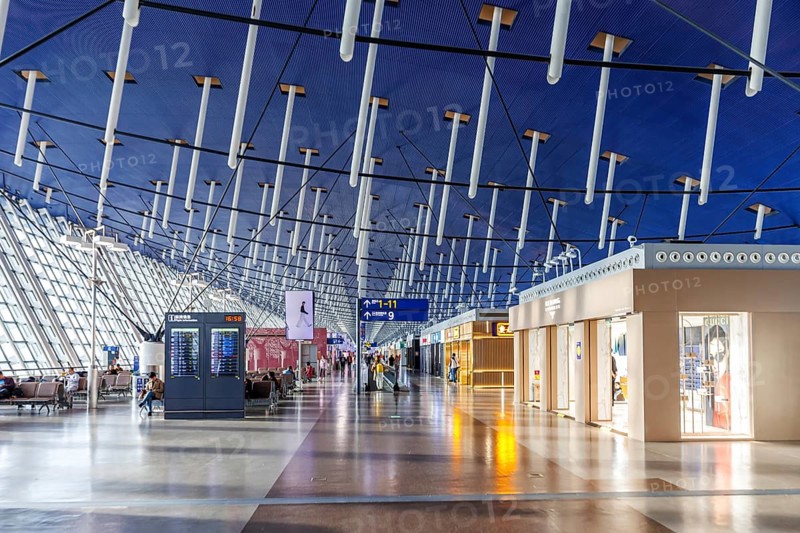 Terminal 1 of Pudong International Airport (PVG) in Shangai, China, Asia