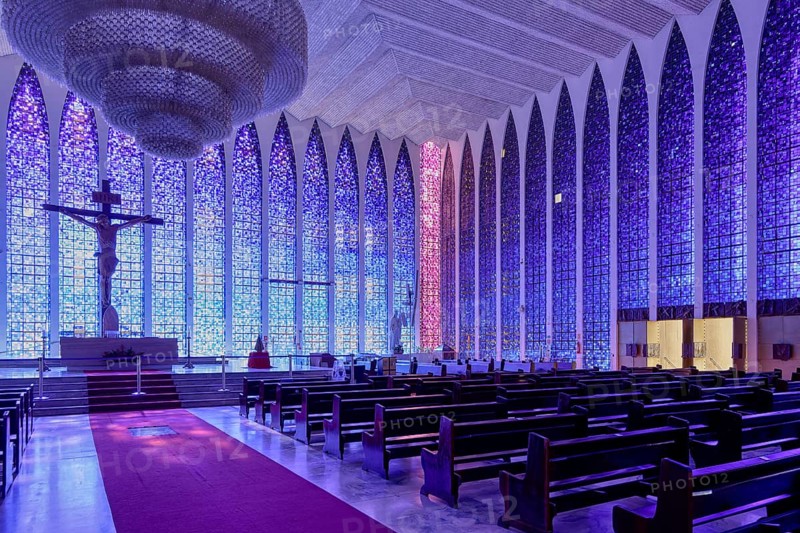 Don Bosco Church, designed by Carlos Alberto Naves, World Heritage Site, Brasilia, Federal district, Brazil, South America