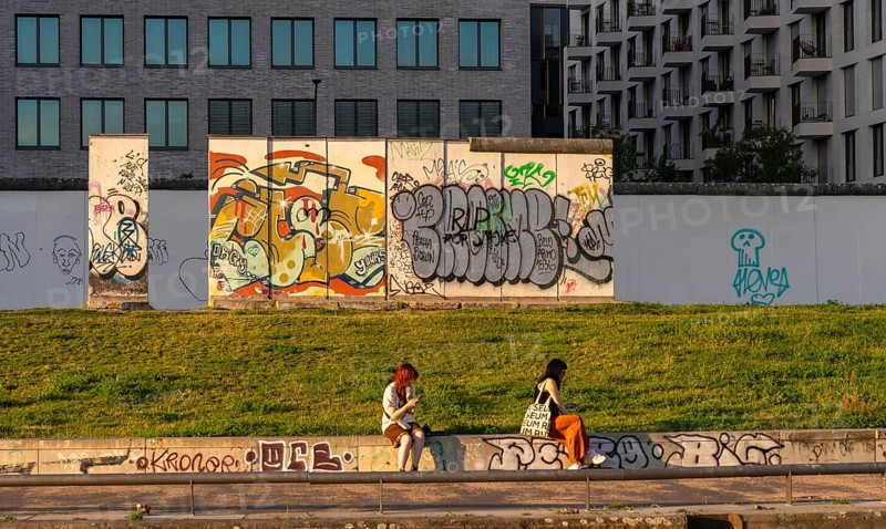 East Side Galery on the banks of the Spree in Mühlenstraße, Berlin, Germany, Europe