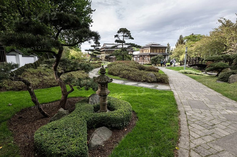 Japanese Garden, Bad Langensalza, Thuringia, Germany, Europe