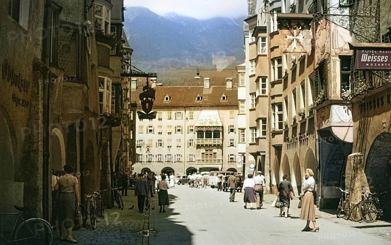 Golden Roof, Old Town, Tyrol, Innsbruck, Austria, Europe, 1956, Europe