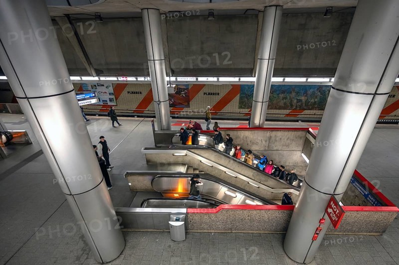 Plärrer underground station, Nuremberg, Middle Franconia, Bavaria, Germany, Europe
