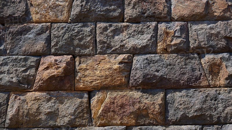 Close-up of the stones of an ancient ruined wall with visible structure and texture, Palaiokastro, ancient fortress, 3rd and 4th century BC, above Mandraki, Nisyros, Dodecanese, Greek Islands, Greece, Europe