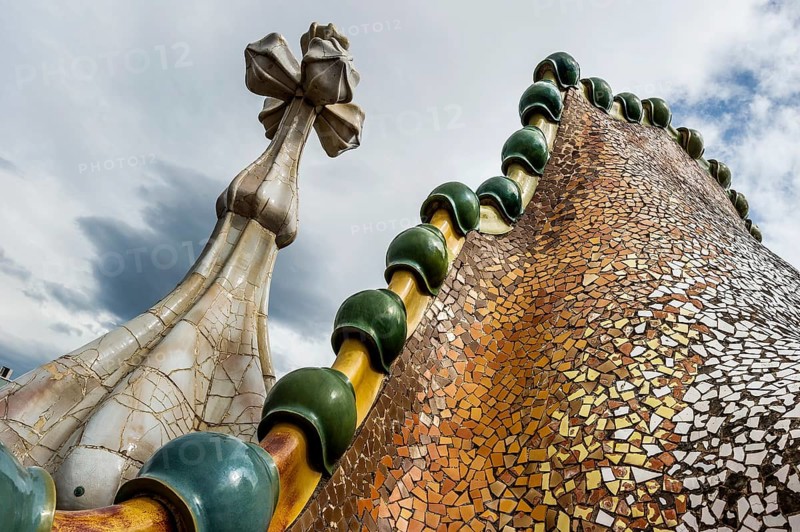 Casa Batlló, Art Nouveau, architect Antoni Gaudi, Barcelona, Catalonia, Spain, Europe