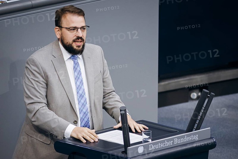 Martin Gassner-Herz, FDP, recorded during a speech on the first consultation of the Federal Government on Section 17, Family, Senior Citizens, Women and Youth in the German Bundestag in Berlin, 12/09/2024