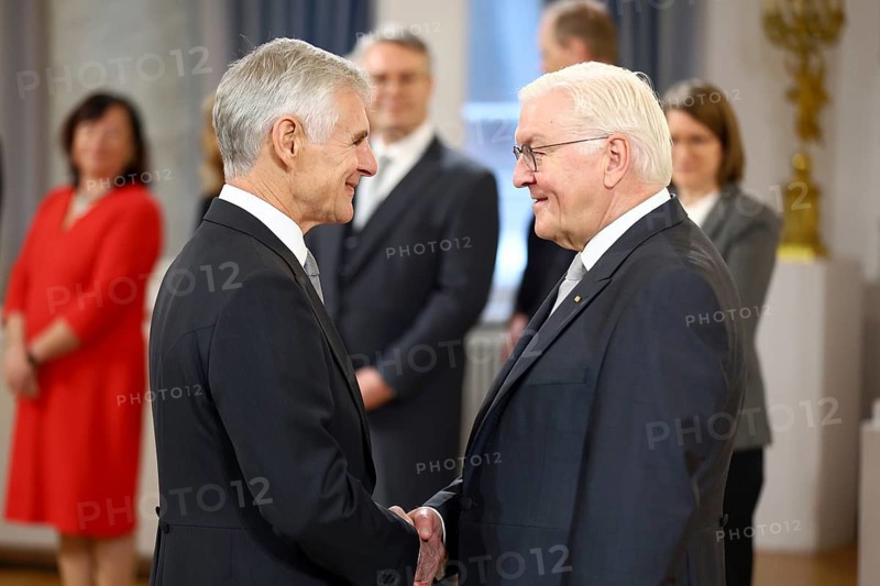 Michael Linhart Austria is received by Frank-Walter Steinmeier (President of the Federal Republic of Germany) in front of the Federal President's New Year's Reception at Bellevue Palace, Berlin 14 January 2025