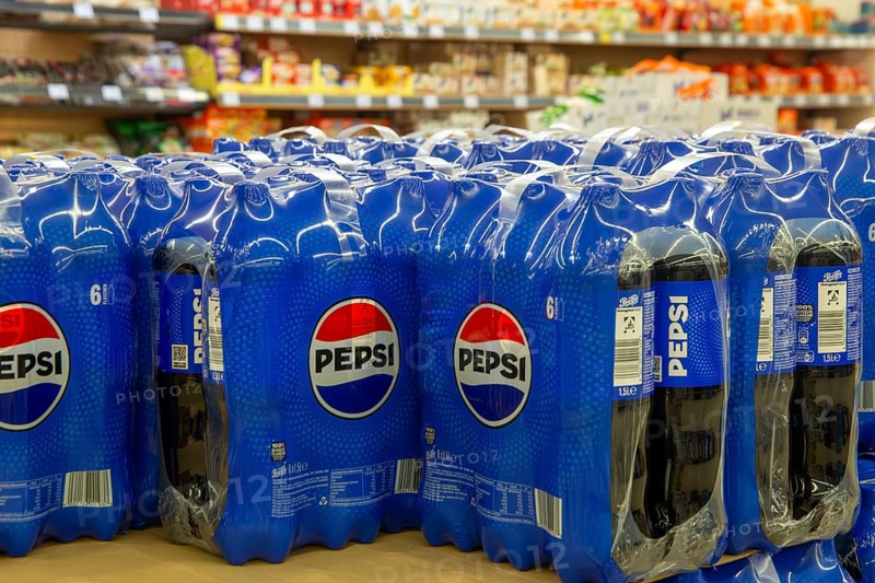 February 2024: Pepsi bottles in the supermarket
