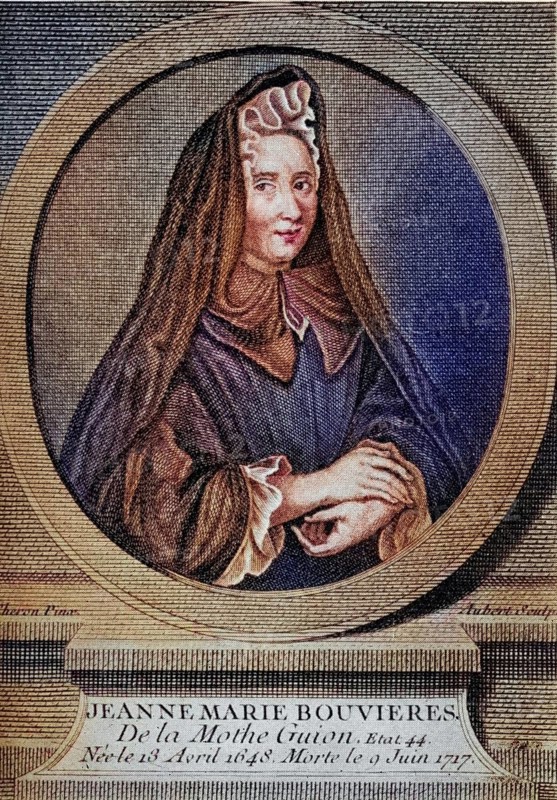 Jeanne-Marie Bouvier de La Motte Guyon (born 13 April 1648 in Montargis, died 9 June 1717 in Blois) was an important Roman Catholic mystic, Historical, digitally restored reproduction from a 19th century original, Record date not stated