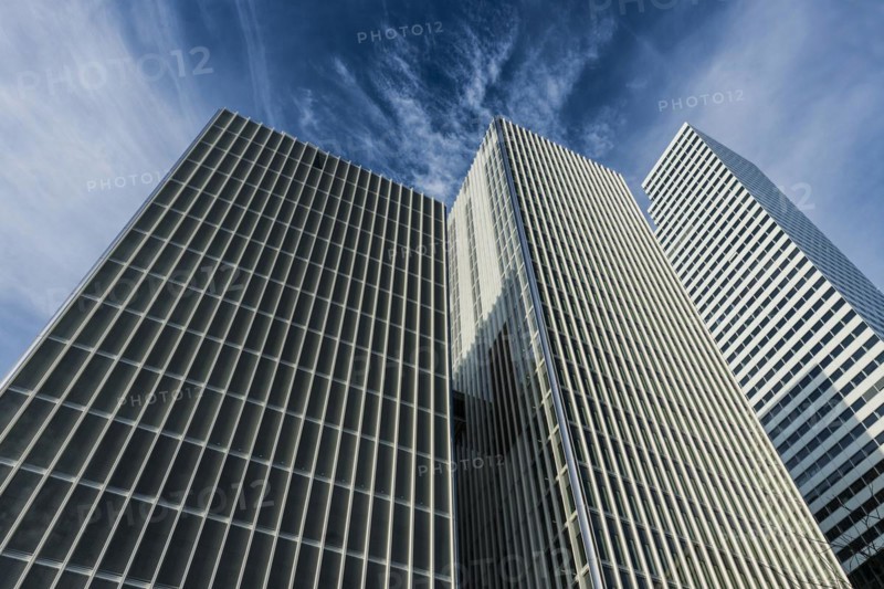 Modern architecture, high-rise buildings, Roche Towers, architects Herzog and de Meuron, Basel, Canton of Basel-Stadt, Switzerland, Europe
