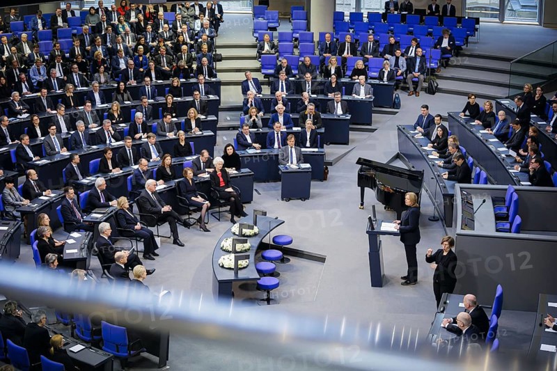 Bärbel Bas (SPD), President of the Bundestag, speaks in the plenary of the German Bundestag on Holocaust Remembrance Day. Berlin, 31.01.2024