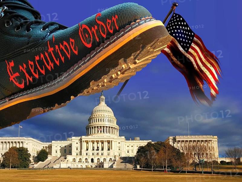 Symbolic image, governing with executive order, pseudo-government, democracy versus autocracy, US democracy in danger, criticism of freedom of speech, LGBT, wokeness, EU and Germany as scapegoats, industry, Donald Trump, tariff threats, Elon Musk, Mark Zuckerberg, social networks, fake news, rights broken, hate, incitement, DSG Digital Services Act, re-election, USA, politics, announcements, vendetta, wanted dictator, Republicans, US electoral system, global danger, lies, 2nd term, global burden, Ukrainian war, storm White House, White House storm. term, global burden, Ukrainian war, White House storm, North America