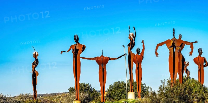 Art in the roundabout, Majorca, Spain, Europe