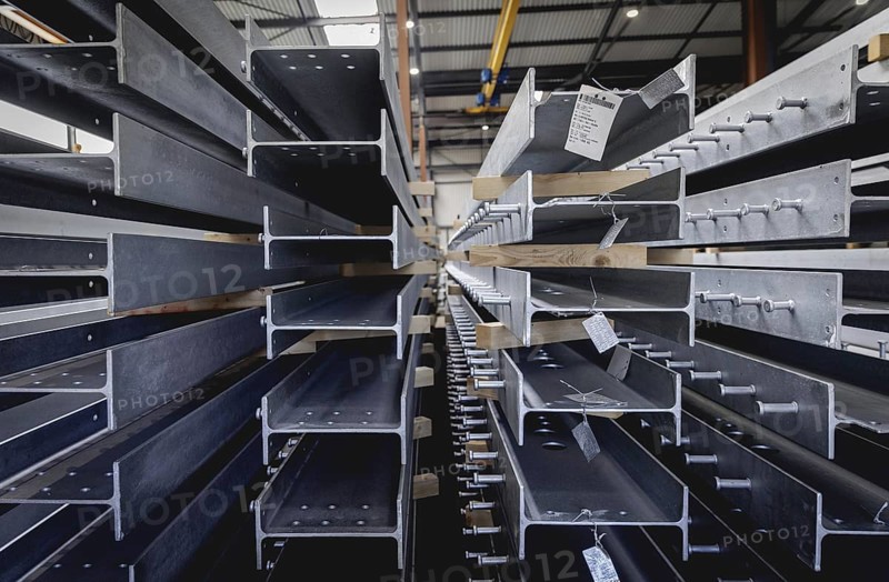 Finished galvanised steel parts lie in the factory hall of the surface finishing company Coatinc Company in Siegen, 22/08/2024