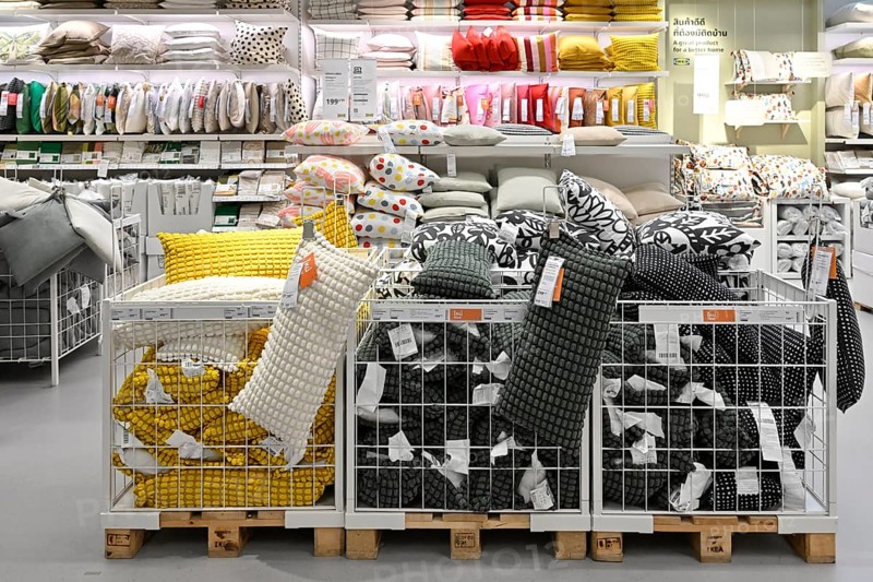 Ikea showroom cushions