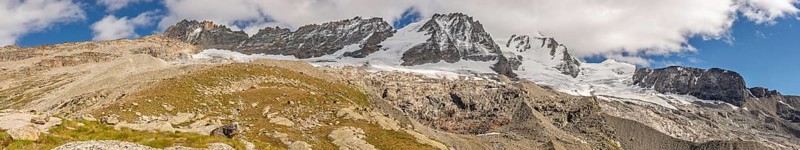 Rocky Mountains in the Italian Alps in the Gran Paradiso National Park. Valsavaranche, Aosta, Italy, Europe