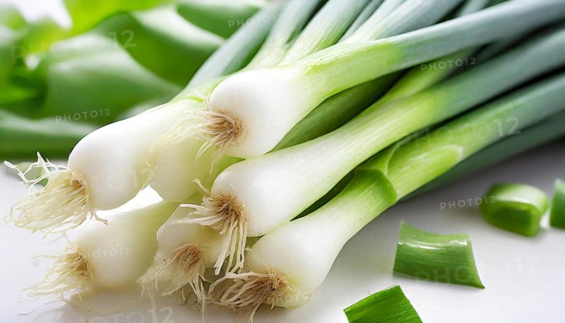 Vegetable, spring onion or spring onion, also known as winter onion, Allium fistulosum