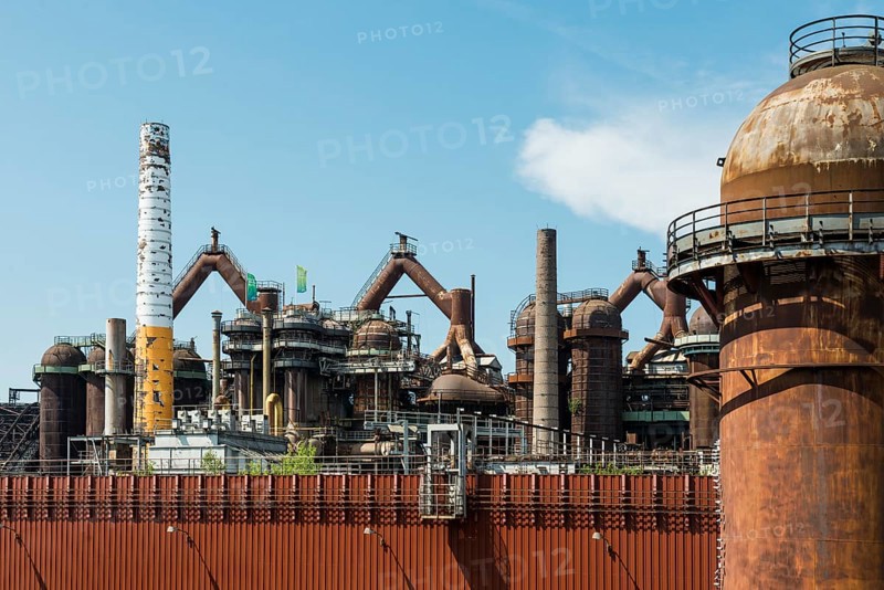 Former steelworks, Völklingen Ironworks, UNESCO World Heritage Site, Völklingen, Saarland, Germany, Europe
