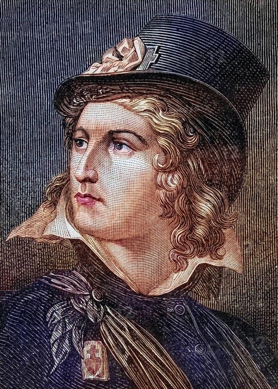 Henri du Vergier, comte de La Rochejaquelein (born 30 August 1772 at Chateau de la Durbeliere died 28 January 1794 near Nuaille) was a French nobleman and one of the leaders of the Armee catholique et royale de Vendee during the uprising of the Vendee at the time of the French Revolution, Historical, digitally restored reproduction from a 19th century original, Record date not stated
