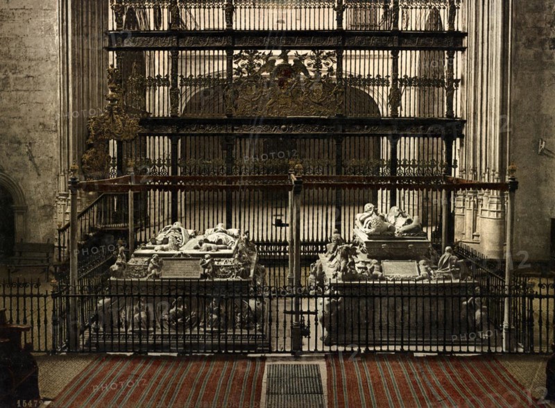 Granada. Catedral. Los Sepulchros de los Reyes, Spain, c. 1890, Historic, digitally restored reproduction from a 19th century original, Europe