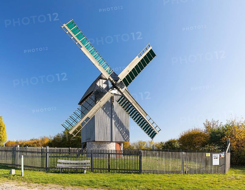 Paltrock windmill Schkortitz, Grimma, Saxony, Germany, Europe