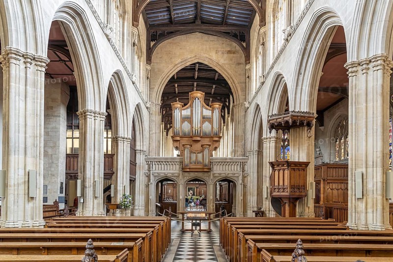 Interior of the university church Church of St Mary the Virgin in Oxford, Oxfordshire, England, Great Britain