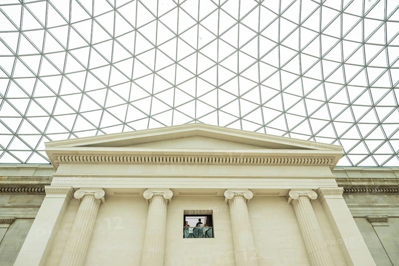 British Museum, domed roof, museum, architect Norman Foster, London, London region, England, Great Britain