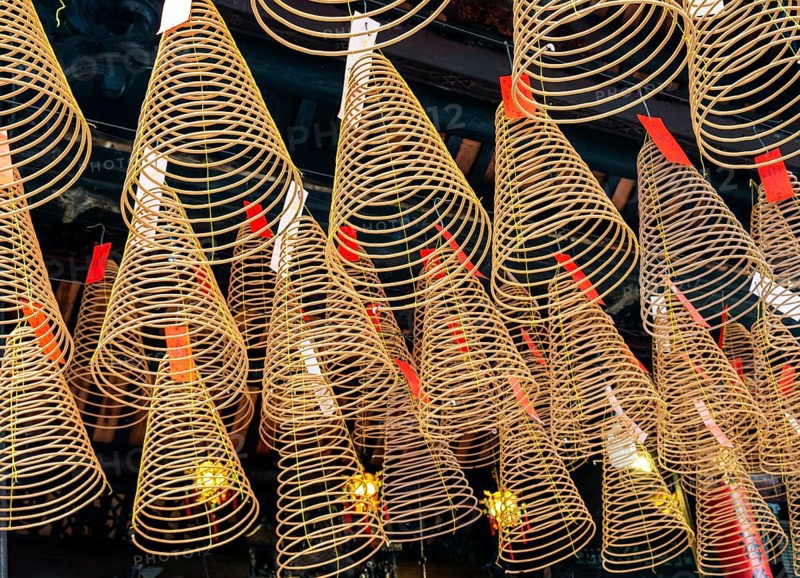 Hanging spiral incense sticks, Thien Hau Pagoda, Saigon Chinatown, Ho Chi Minh City, Vietnam, Asia