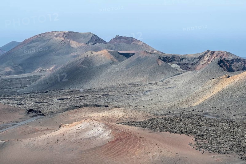 Volcanic landscape, Timanfaya National Park, Lanzarote, Canary Islands, Spain, Europe