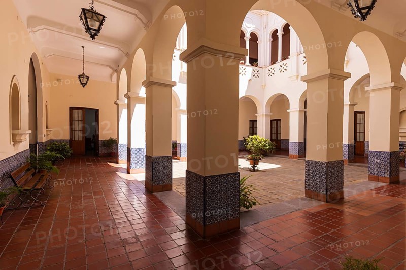 Salta colonial architecture and Central Plaza of 9 of July Plaza 9 De Julio in historic city center