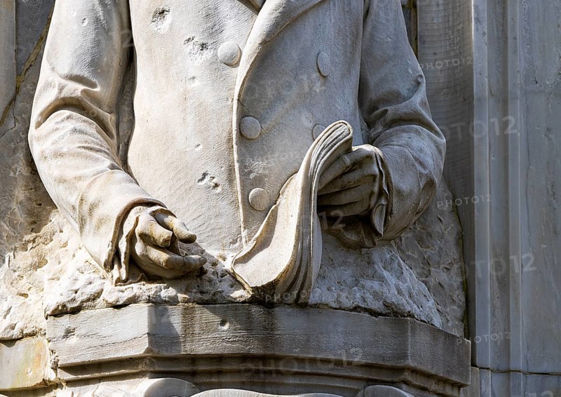 Detail photo, Beethoven, Haydn, Mozart monument in the Großer Tiergarten, Berlin, Germany, Europe