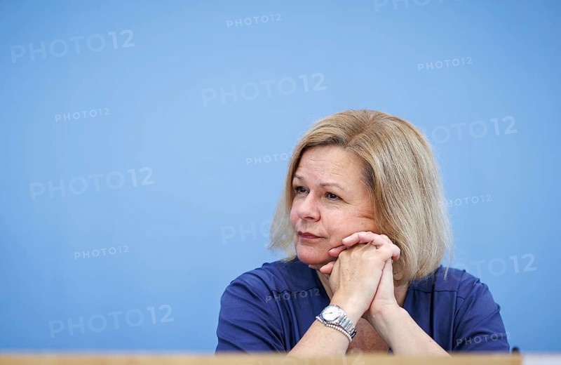 Nancy Faeser, Federal Minister of the Interior and Home Affairs, recorded during the Federal Press Conference on the presentation of the 2023 Report on the Protection of the Constitution, in Berlin, 18 June 2024