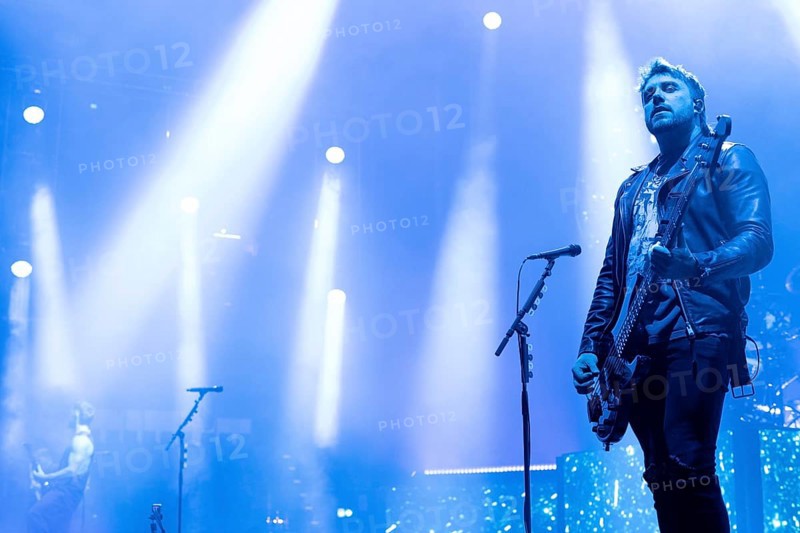 Jamie Mathias from Bullet For My Valentine live on The Poisoned Ascendancy EU Tour 2025 Celebrating the 20th Anniversary of the Iconic Albums, Playing Them in Full at the Max-Schmeling-Halle in Berlin on 14/02/2025