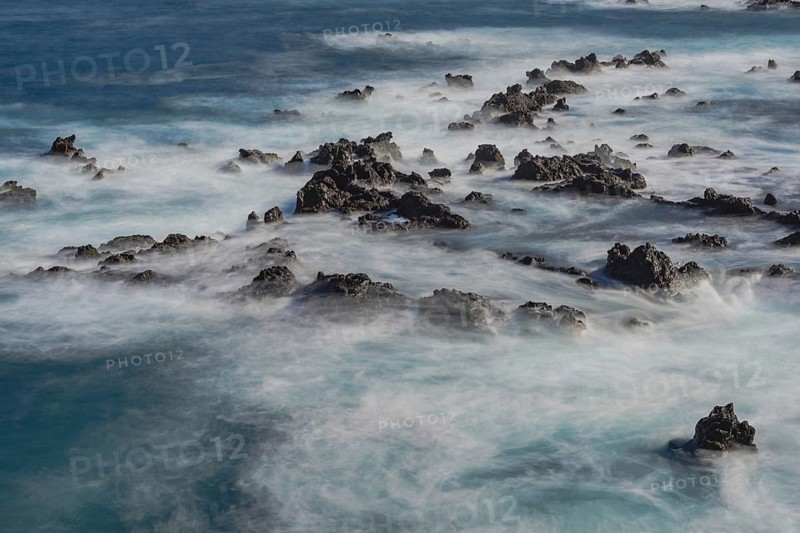 Atlantic coast near Puerto de la Cruz, Tenerife, Canary Islands, Spain, Europe