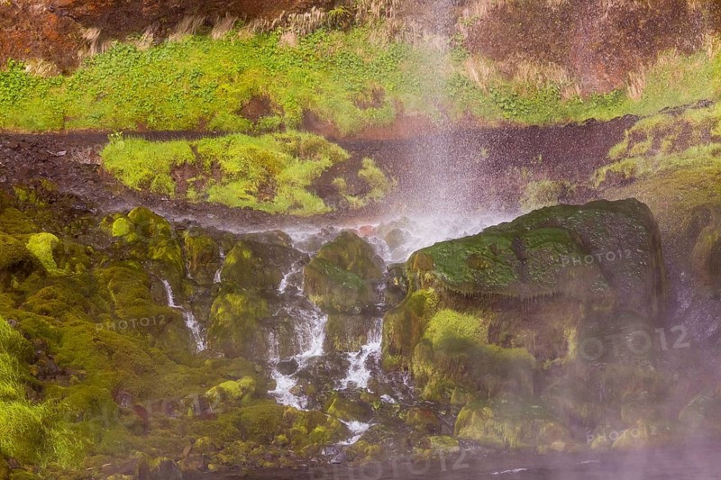 Waterfall Seljalandsfoss, 60 m high, located in southern iceland