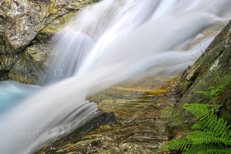 Beautiful stone structures at the Gesso della Barra torrent, Entracque, province of Cuneo, Italy, Europe