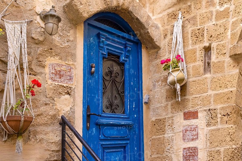 Israel, Tel Aviv Namal Yafo historic Old Jaffa port with art galleries, boutiques and old houses, Asia