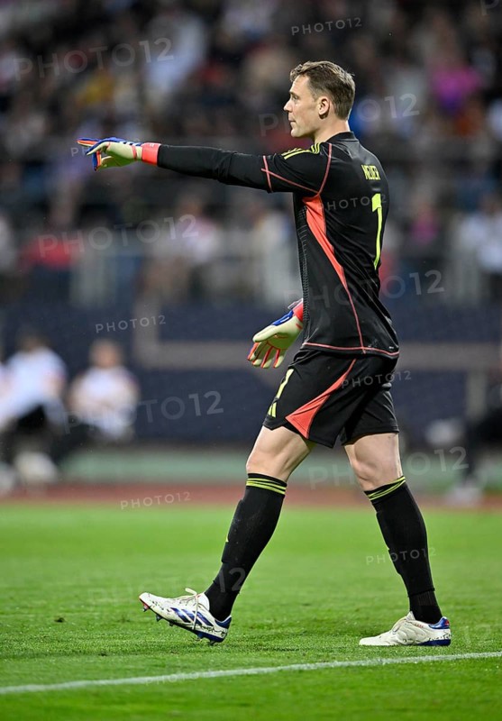Manuel Neuer GER (01) Gesture Gesture, Max Morlock Stadium, Nuremberg, Bavaria, Germany, Europe