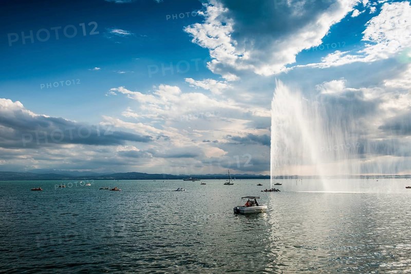 Sunset, Friedrichshafen, Lake Constance, Baden-Württemberg, Germany, Europe