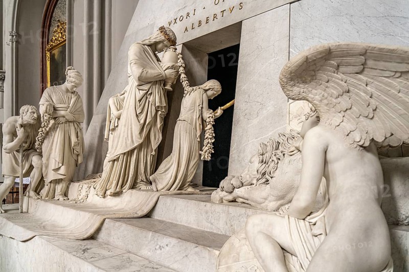 Funerary monument to Archduchess Marie Christine in the interior of the Augustinian Church in Vienna, Austria, Europe