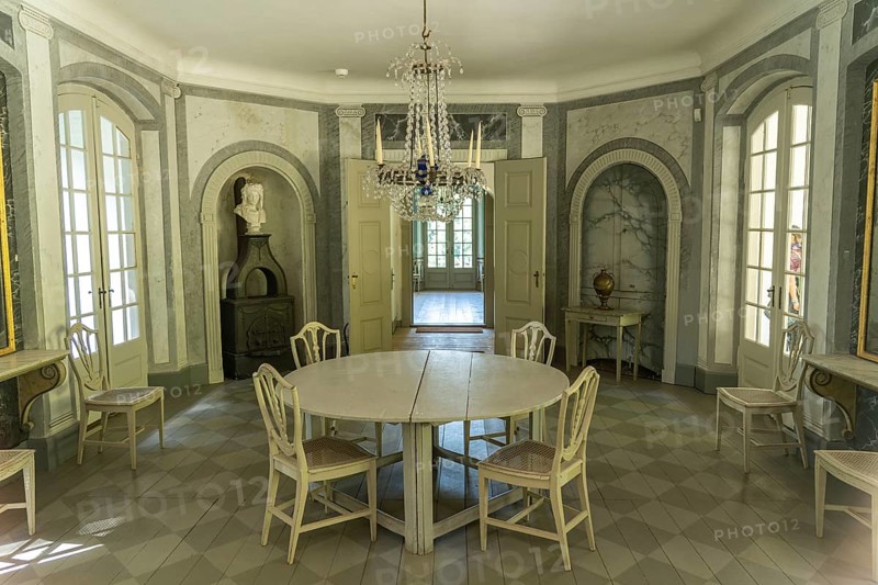 Interior of Liselund Castle Country House, Mön Island, Denmark, Europe