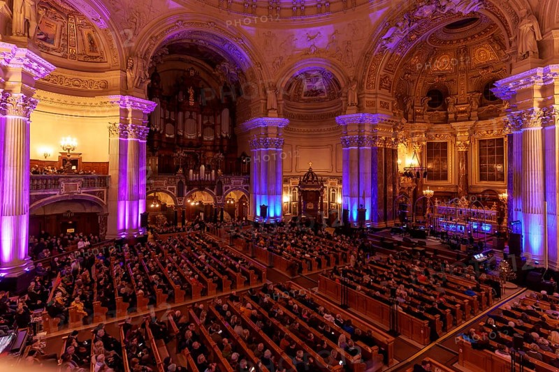 Overview in front of Till Brönner's Christmas concert in Berlin Cathedral on 20 December 2024