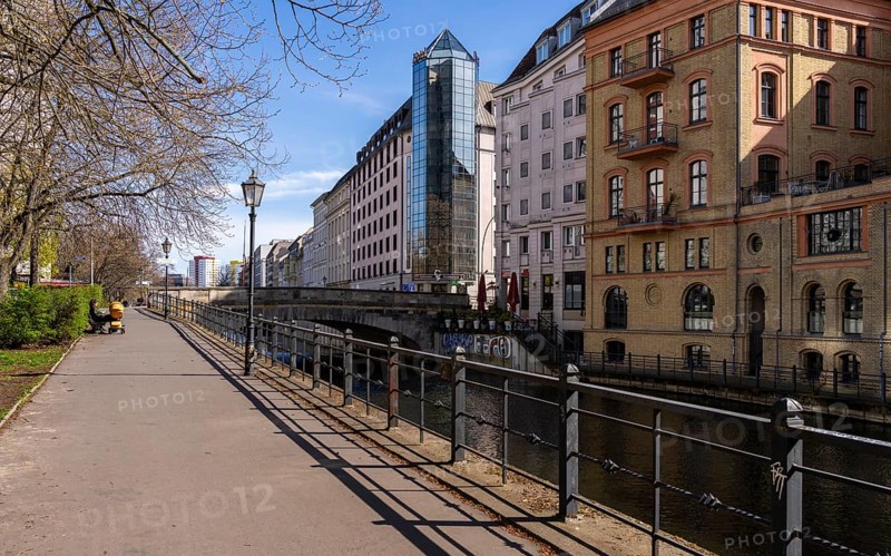 Residential and office building on the River Spree on Fischerinsel, Berlin, Germany, Europe