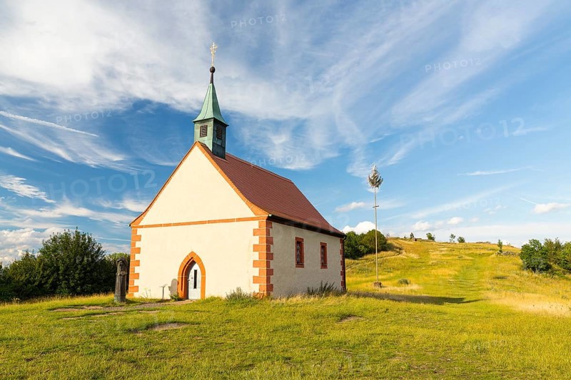 St Walburgis Chapel on the Walberla, Ehrenbürg, Franconian Alb, Bavaria, Germany, Europe