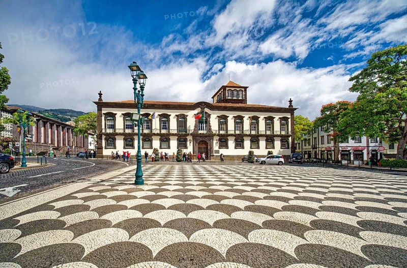 City Hall, Praca do Municipio, Funchal, Madeira, Portugal, Europe