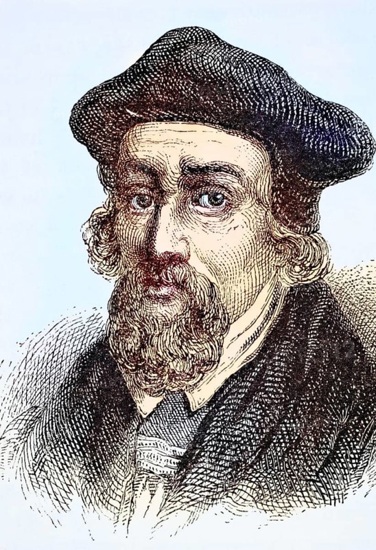 Nicholas Ridley (born around 1500 in Northumberland, died 16 October 1555 in Oxford) was Bishop of Rochester in England, Historical, digitally restored reproduction from a 19th century original, Record date not stated