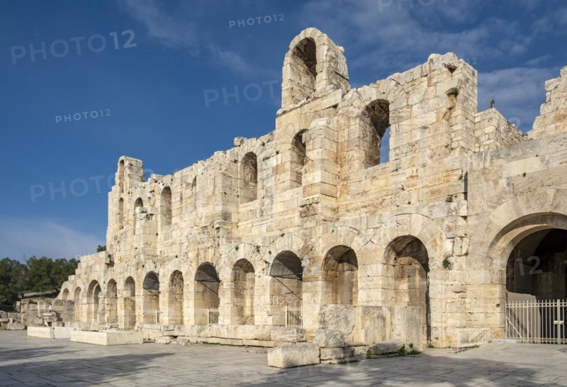 Odeon of Herodes Atticus entrance, Athens, Greece, Europe