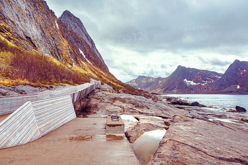 Tungeneset picnic on the island of Senja in Norway